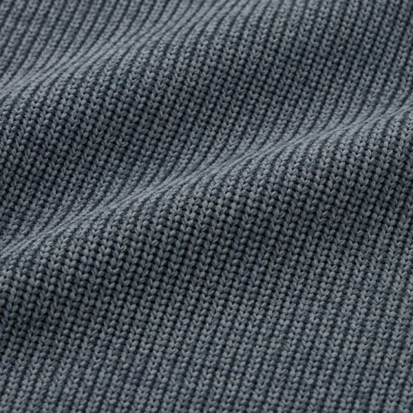 エアリーヤーン　畔編みモックネックプルオーバー