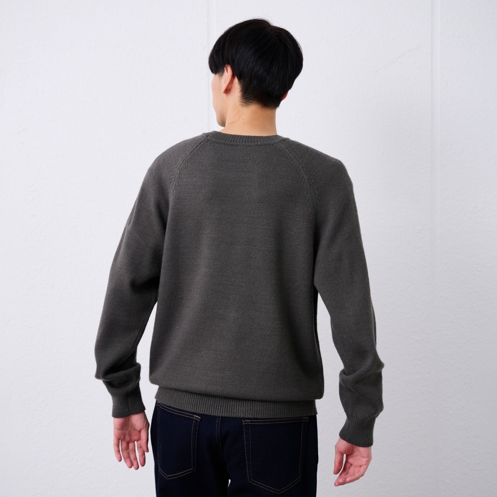 再生アクリル　クルーネックプルオーバー