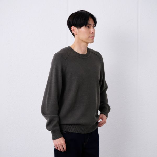 再生アクリル　クルーネックプルオーバー