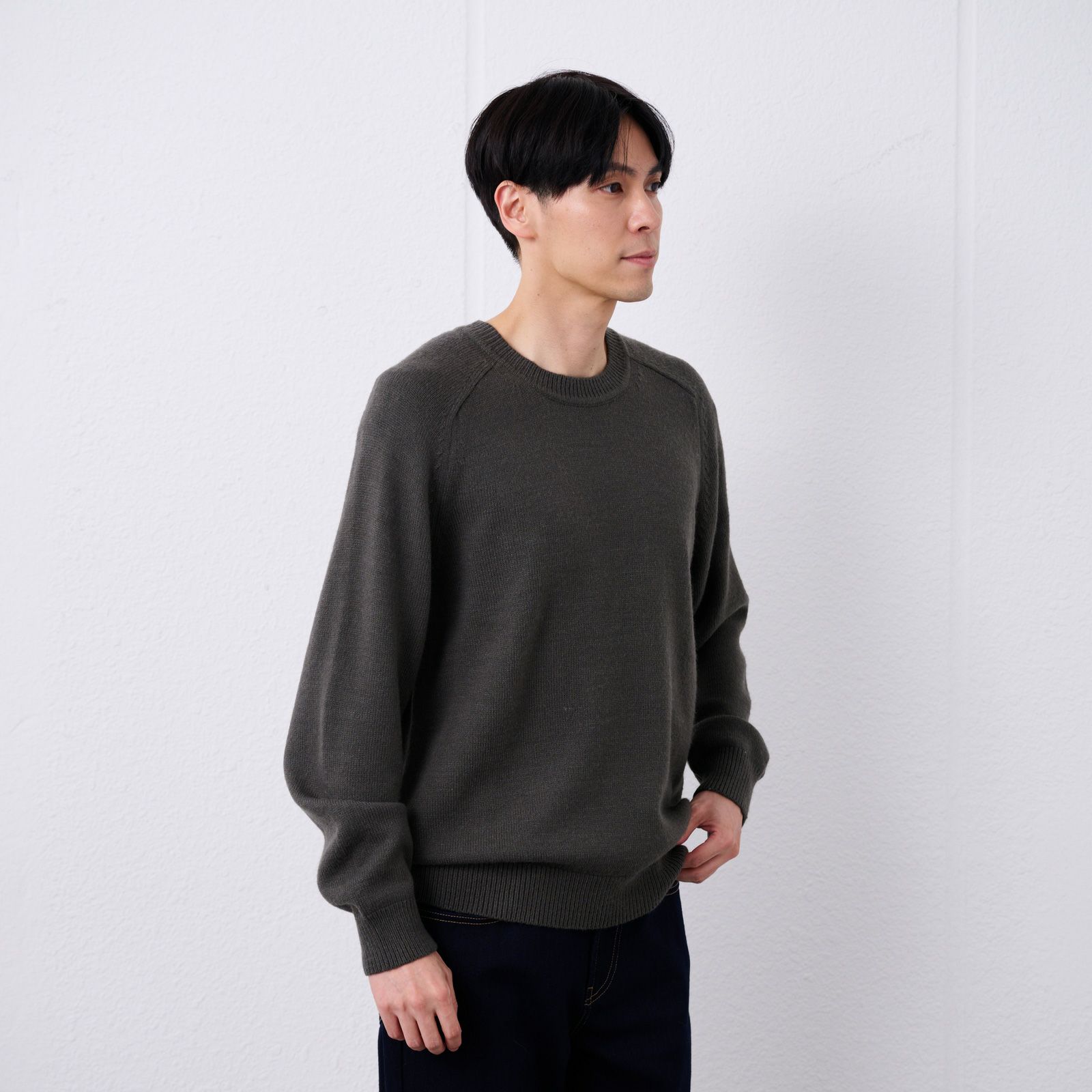 再生アクリル　クルーネックプルオーバー