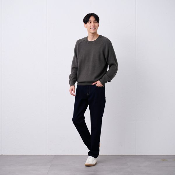 再生アクリル　クルーネックプルオーバー