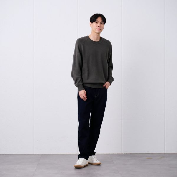 再生アクリル　クルーネックプルオーバー