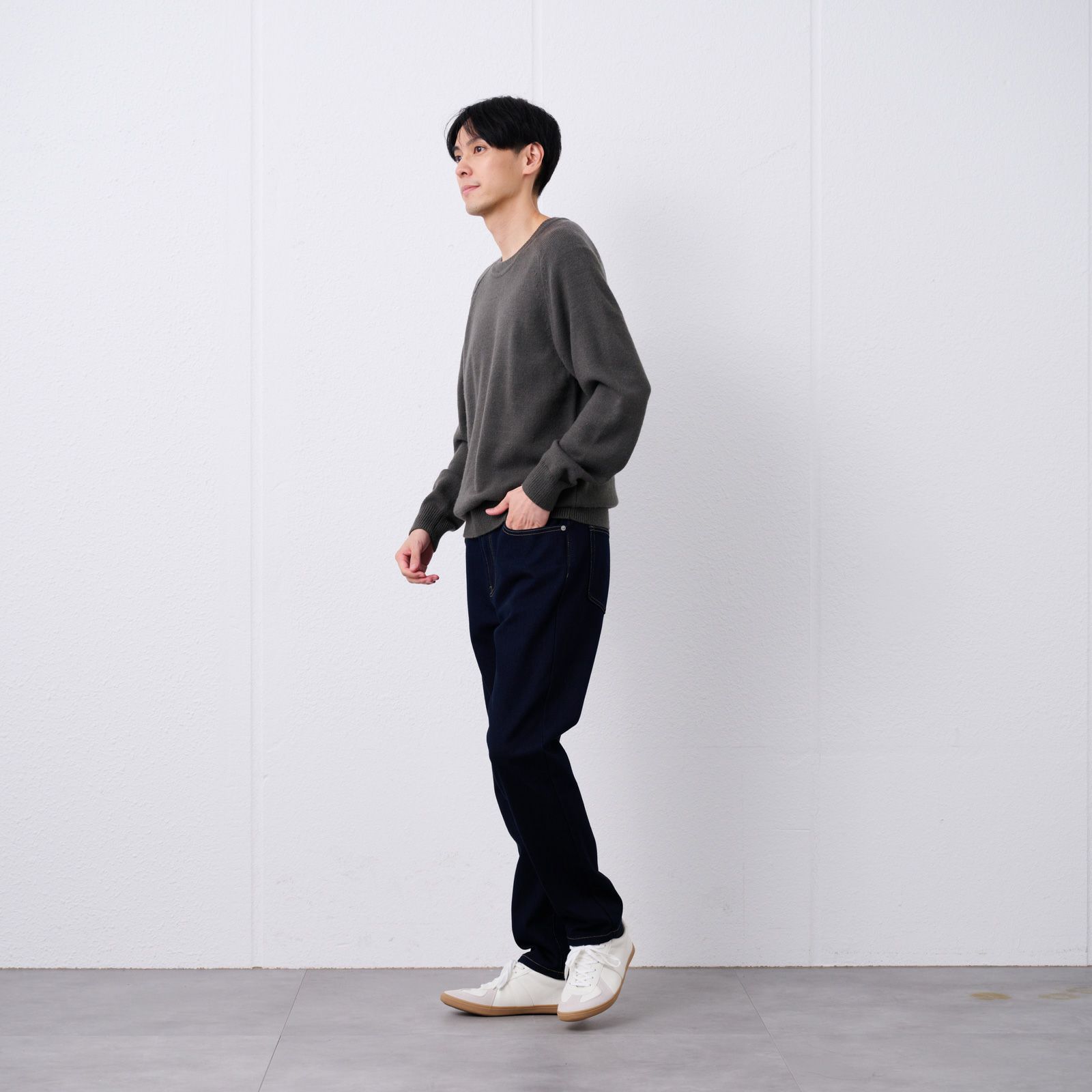 再生アクリル　クルーネックプルオーバー