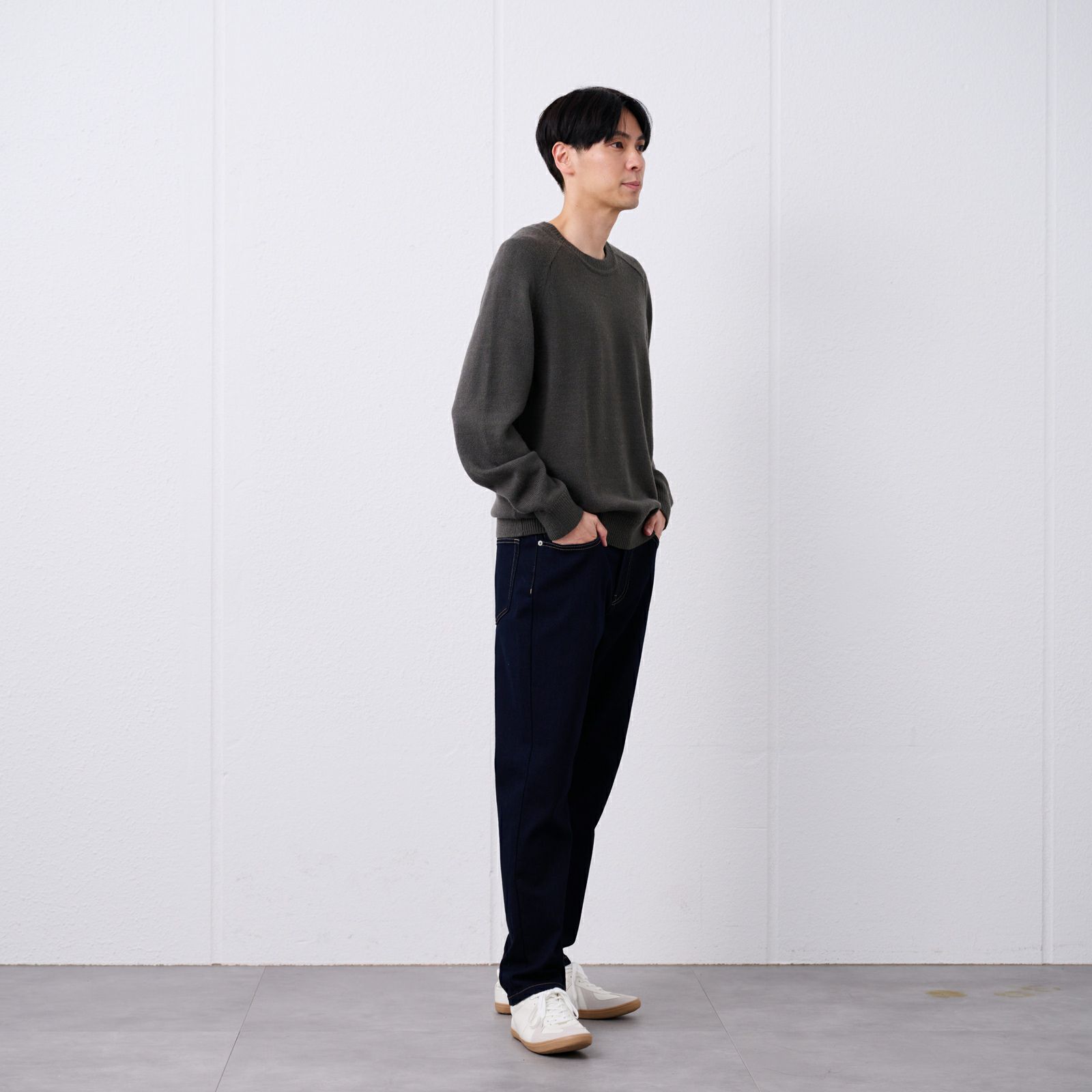 再生アクリル　クルーネックプルオーバー