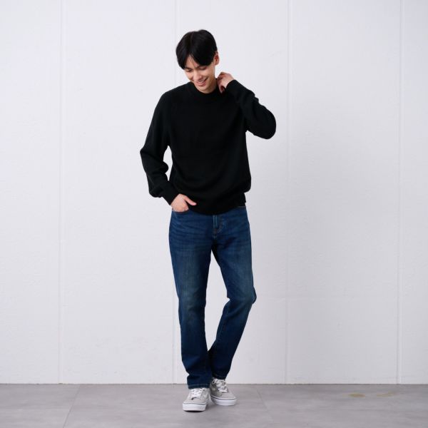 再生アクリル　モックネックプルオーバー