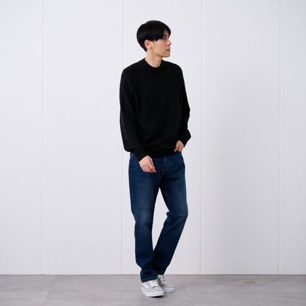 再生アクリル　モックネックプルオーバー