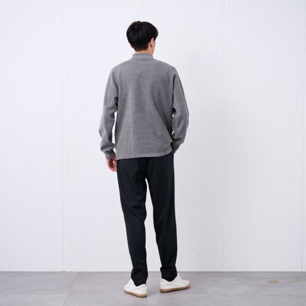 ハイゲージモール　モックネックプルオーバー