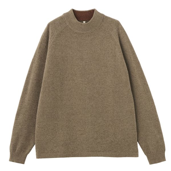 ハイゲージモール　モックネックプルオーバー