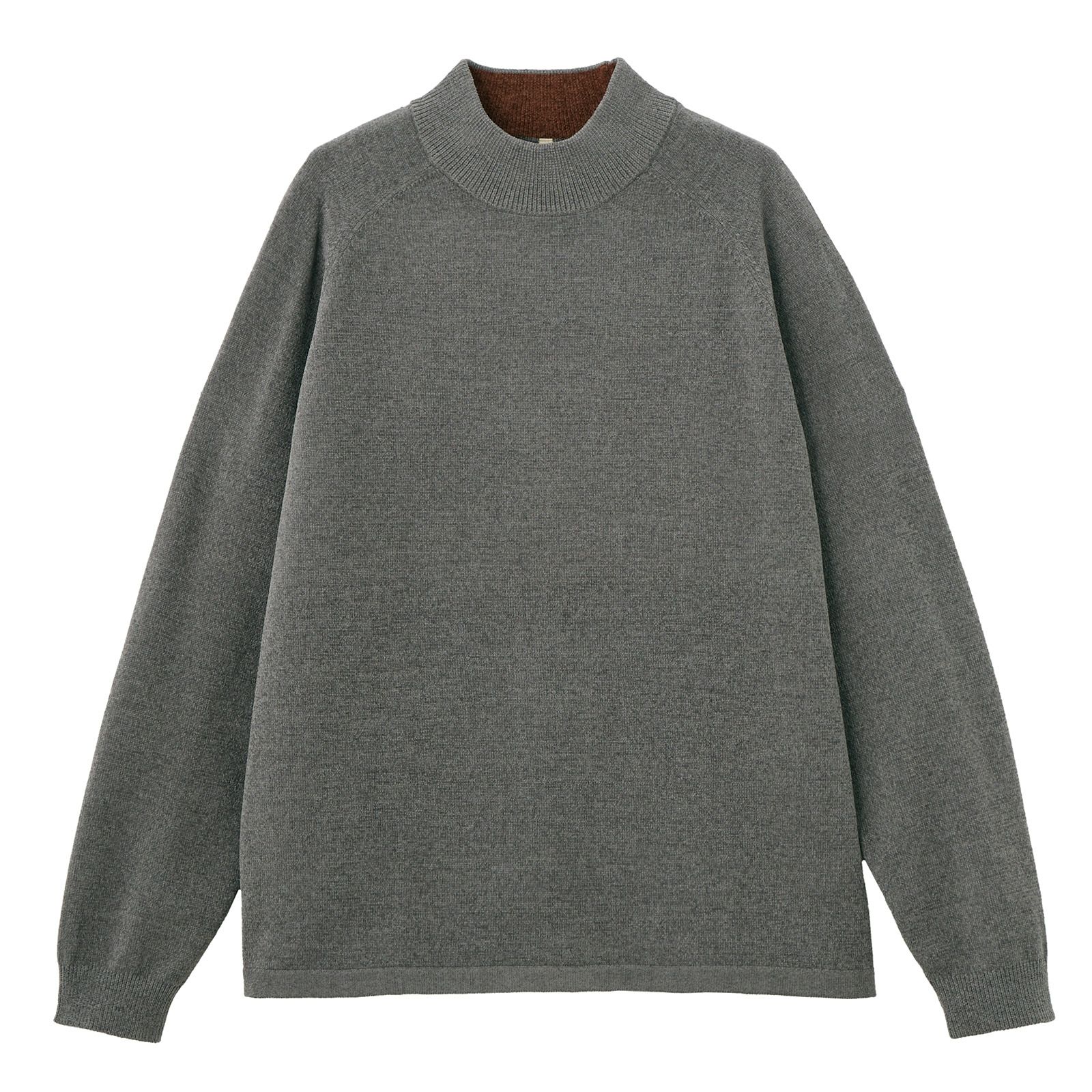 ハイゲージモール　モックネックプルオーバー