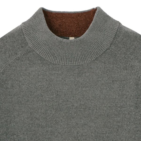 ハイゲージモール　モックネックプルオーバー