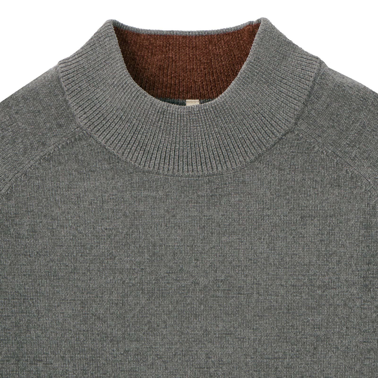 ハイゲージモール　モックネックプルオーバー