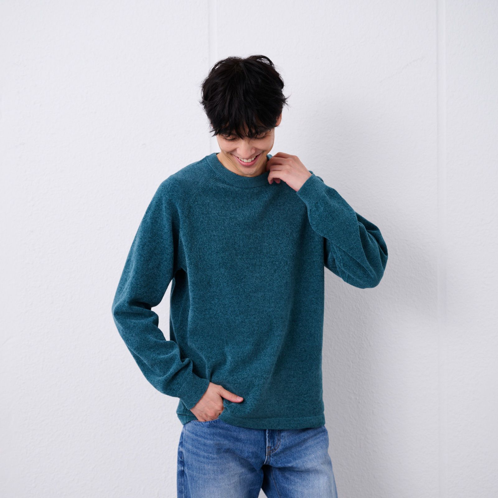 ハイゲージモール　クルーネックプルオーバー