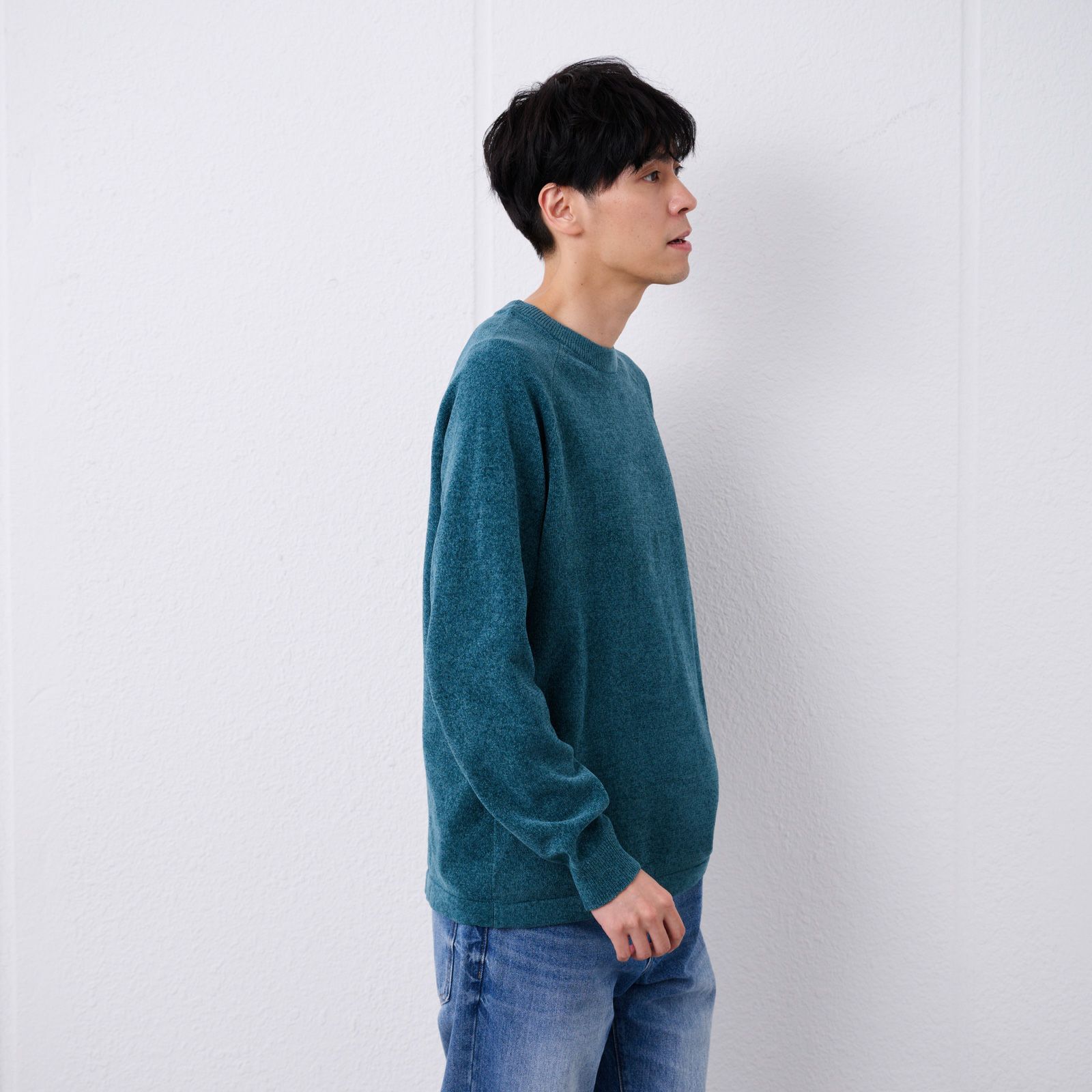ハイゲージモール　クルーネックプルオーバー