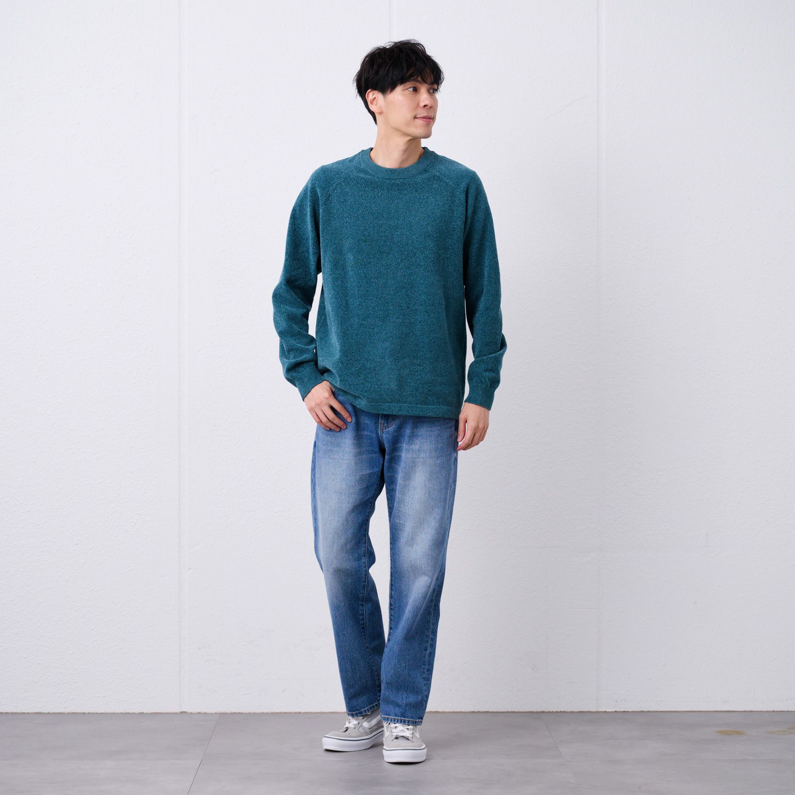 ハイゲージモール　クルーネックプルオーバー