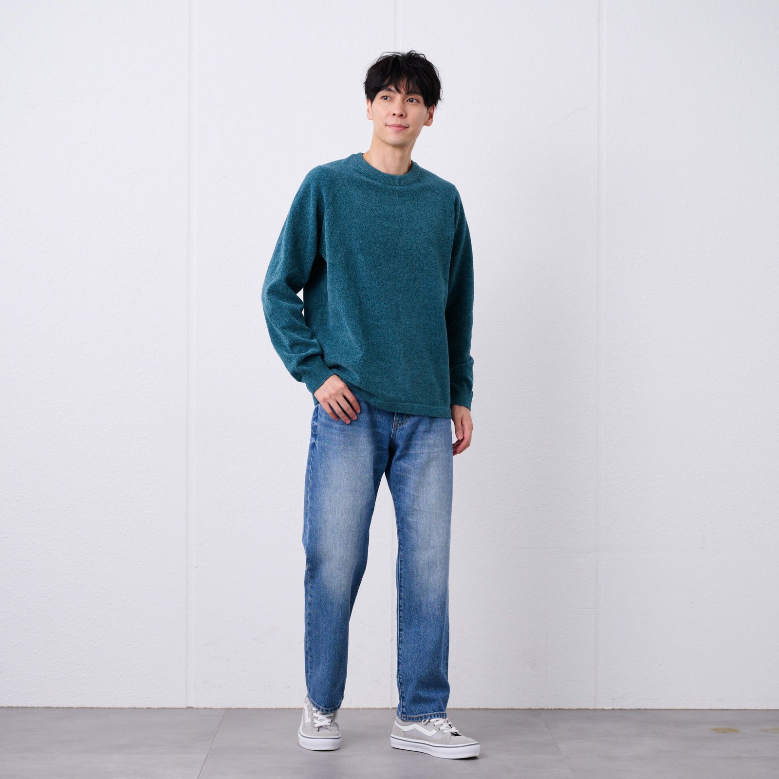 ハイゲージモール　クルーネックプルオーバー