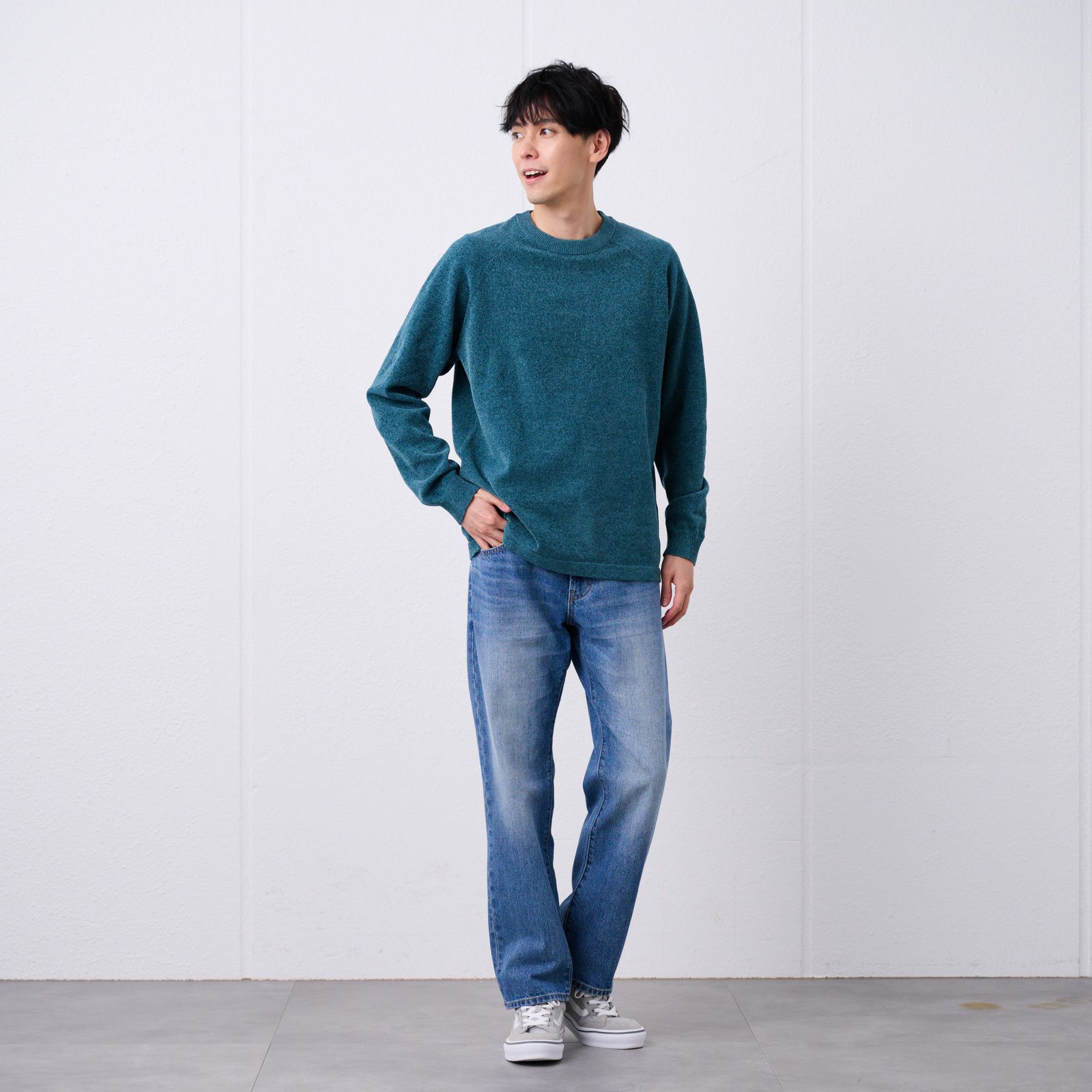 ハイゲージモール　クルーネックプルオーバー