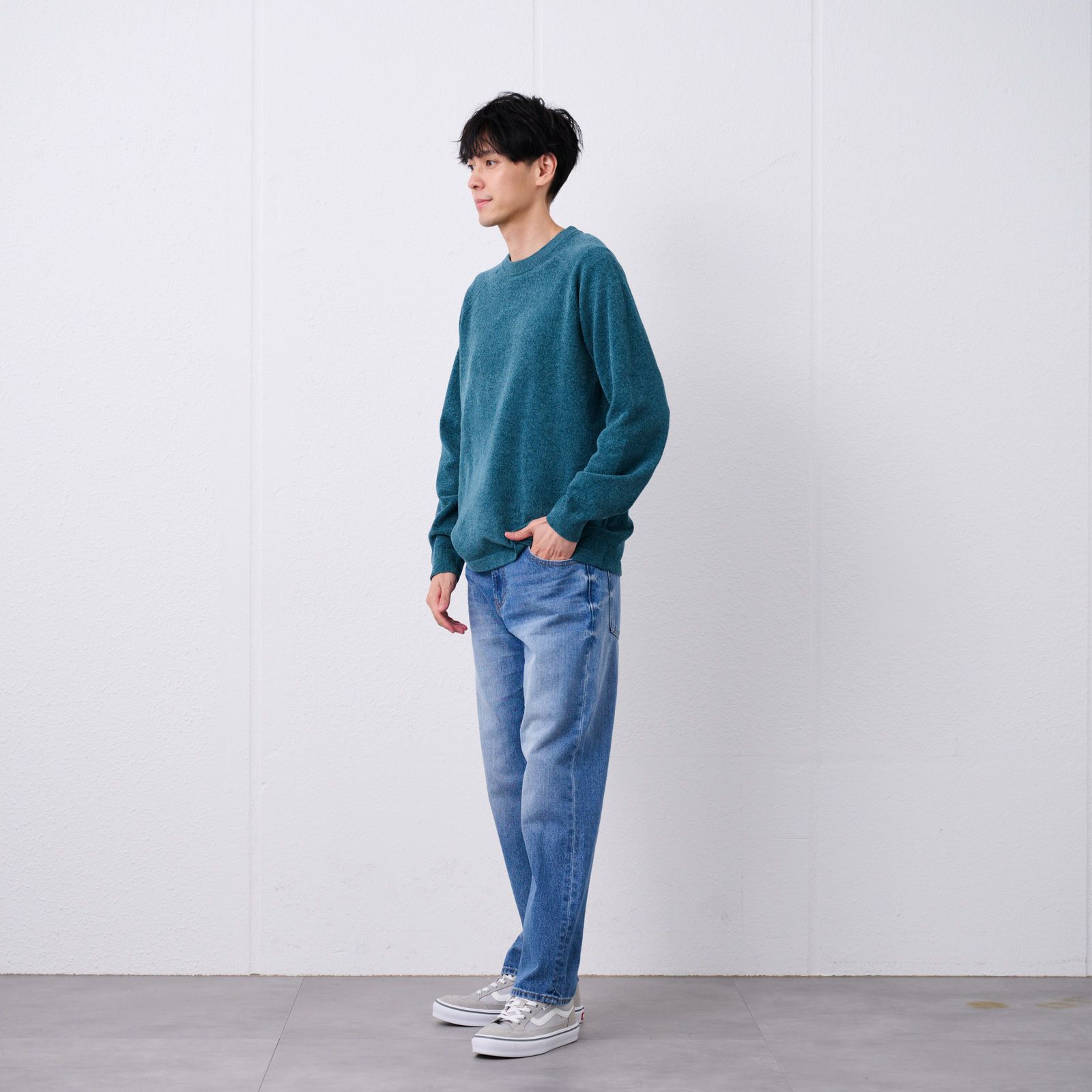 ハイゲージモール　クルーネックプルオーバー