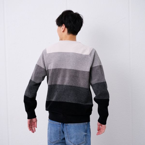 ハイゲージモール　グラデーションプルオーバー