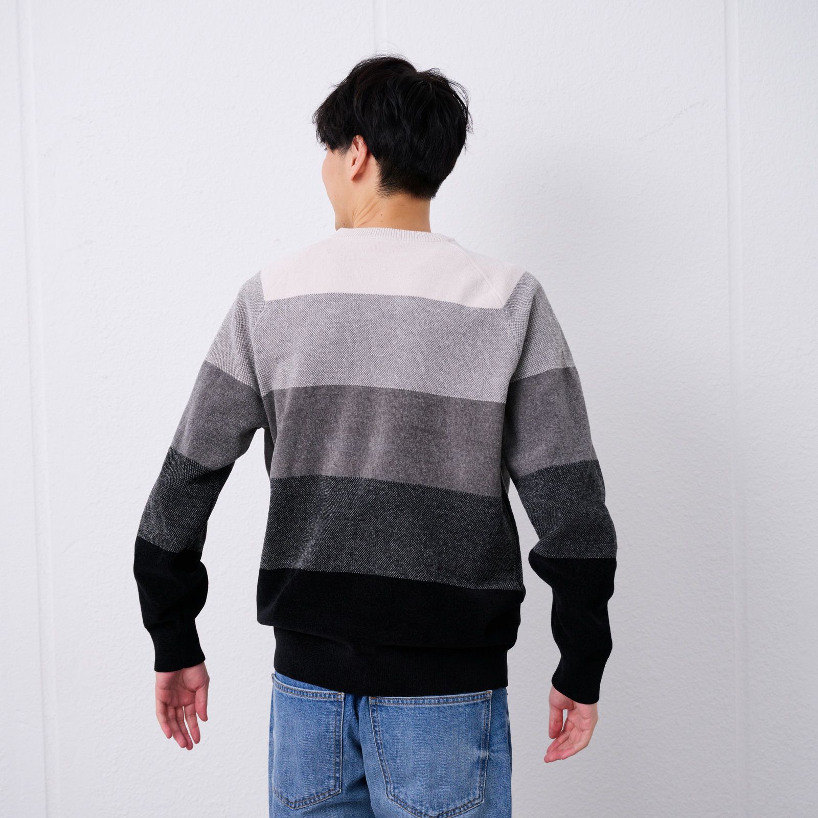 ハイゲージモール　グラデーションプルオーバー