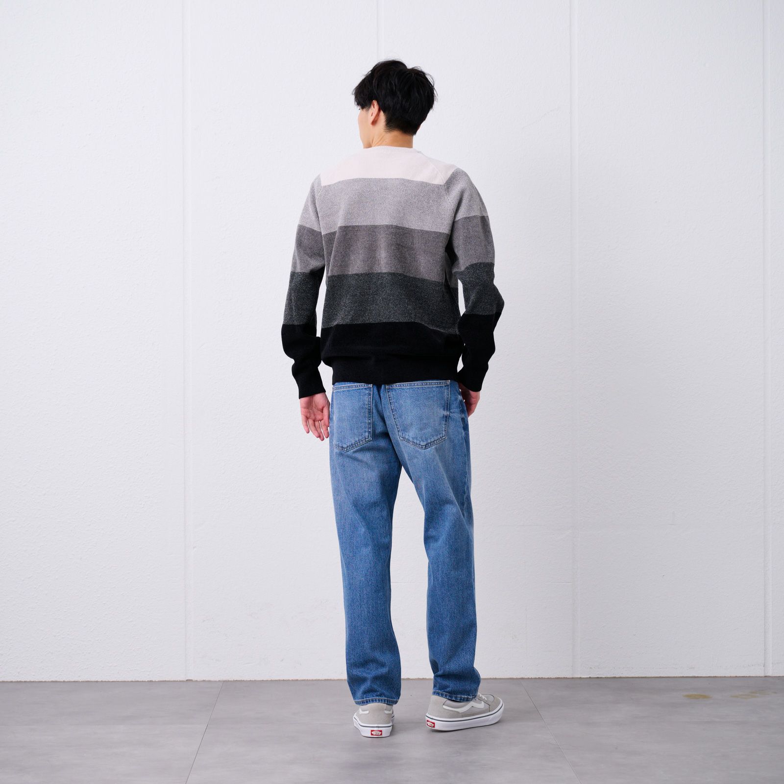 ハイゲージモール　グラデーションプルオーバー