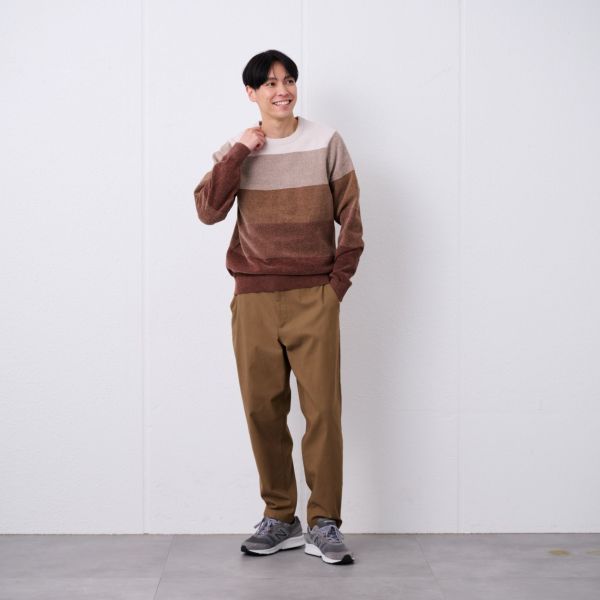 ハイゲージモール　グラデーションプルオーバー