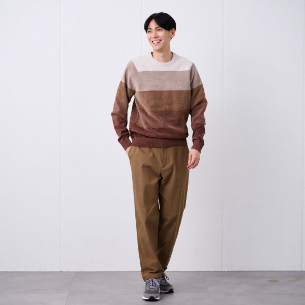 ハイゲージモール　グラデーションプルオーバー