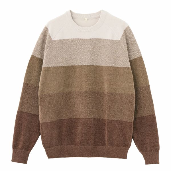 ハイゲージモール　グラデーションプルオーバー