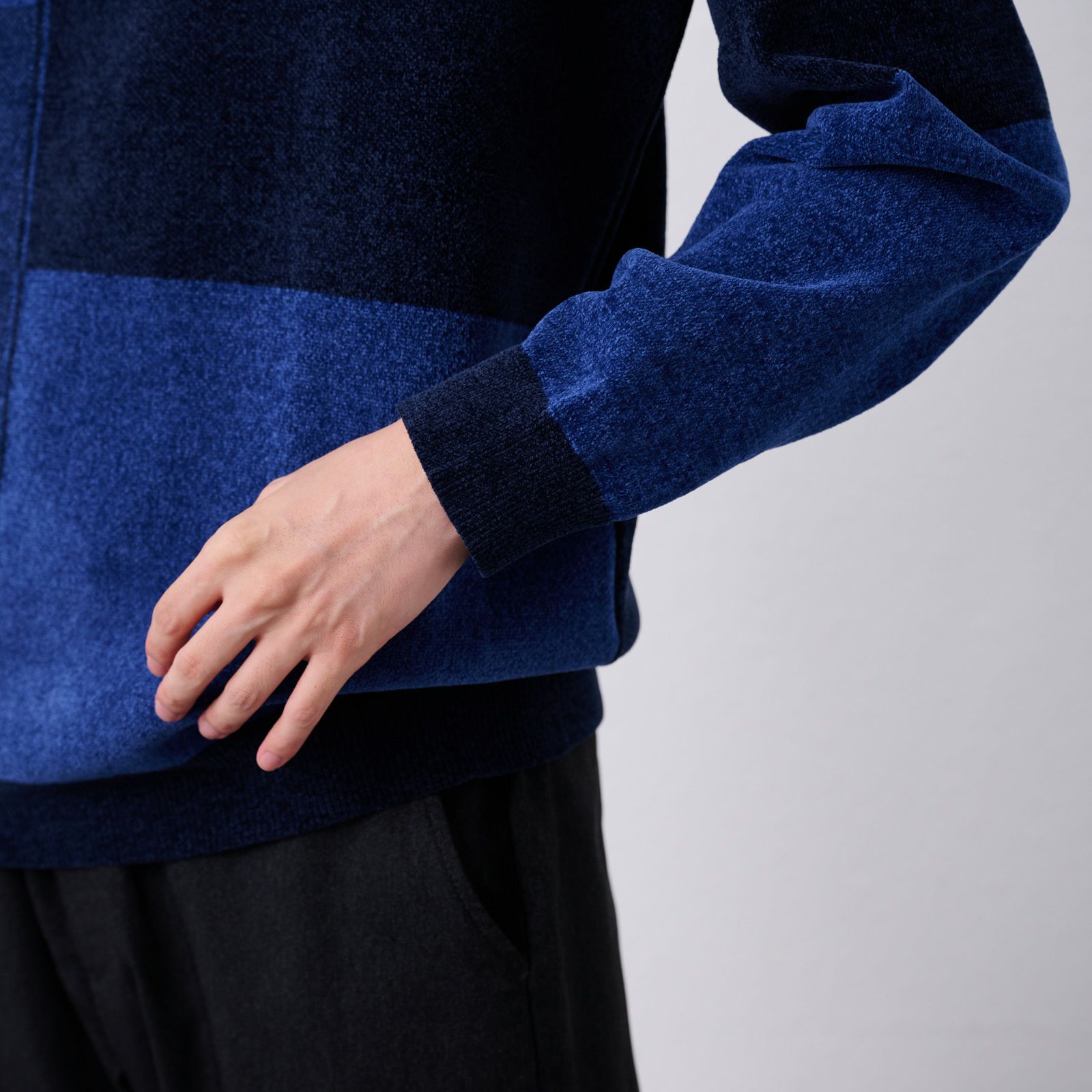 ハイゲージモール　ブロックチェックプルオーバー