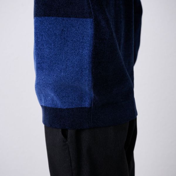 ハイゲージモール　ブロックチェックプルオーバー