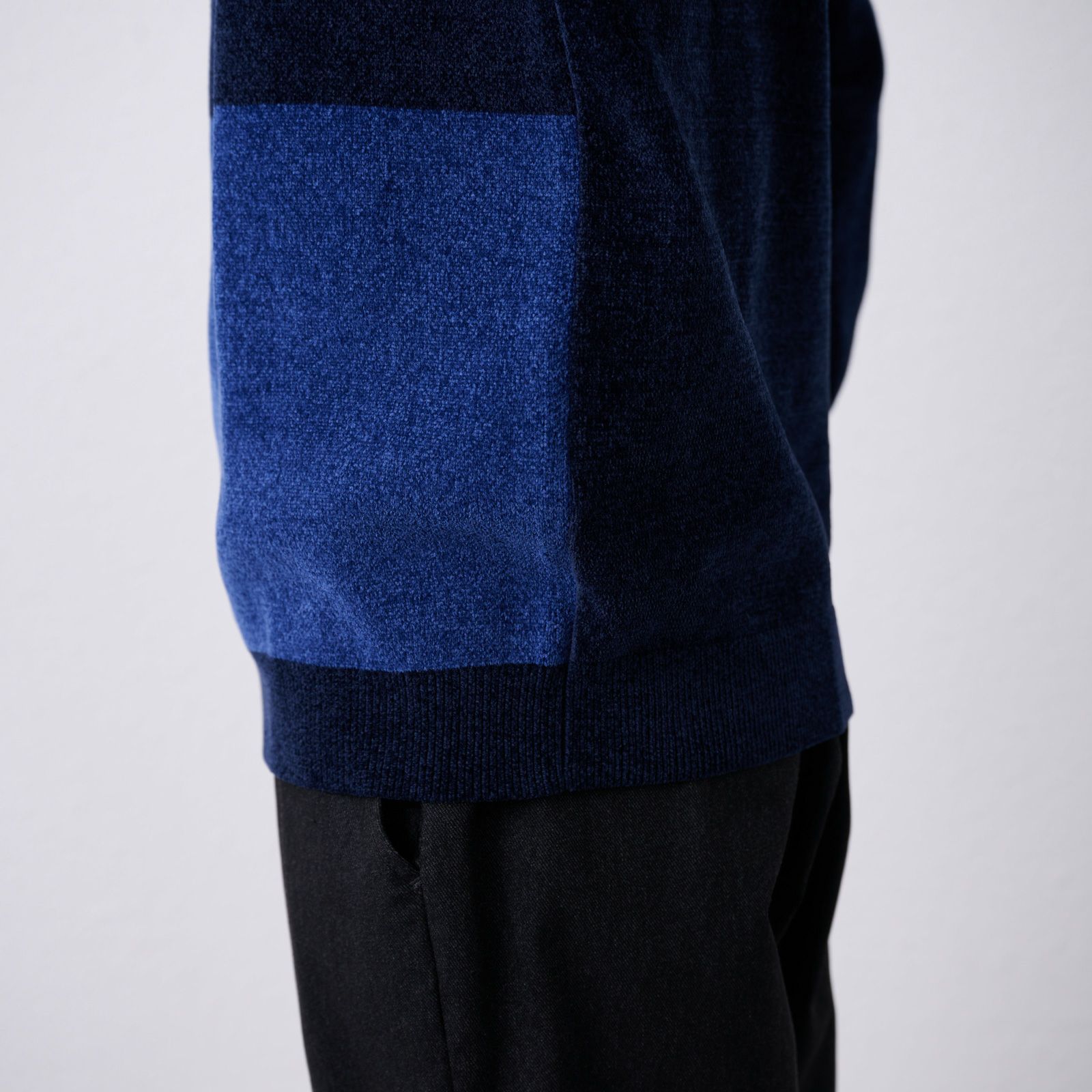 ハイゲージモール　ブロックチェックプルオーバー