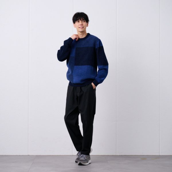 ハイゲージモール　ブロックチェックプルオーバー