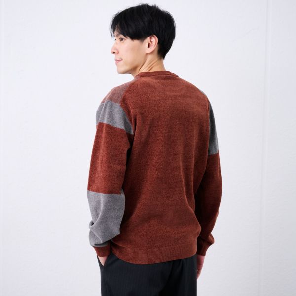 ハイゲージモール　ブロックチェックプルオーバー