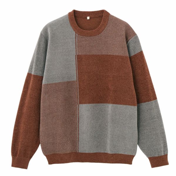 ハイゲージモール　ブロックチェックプルオーバー