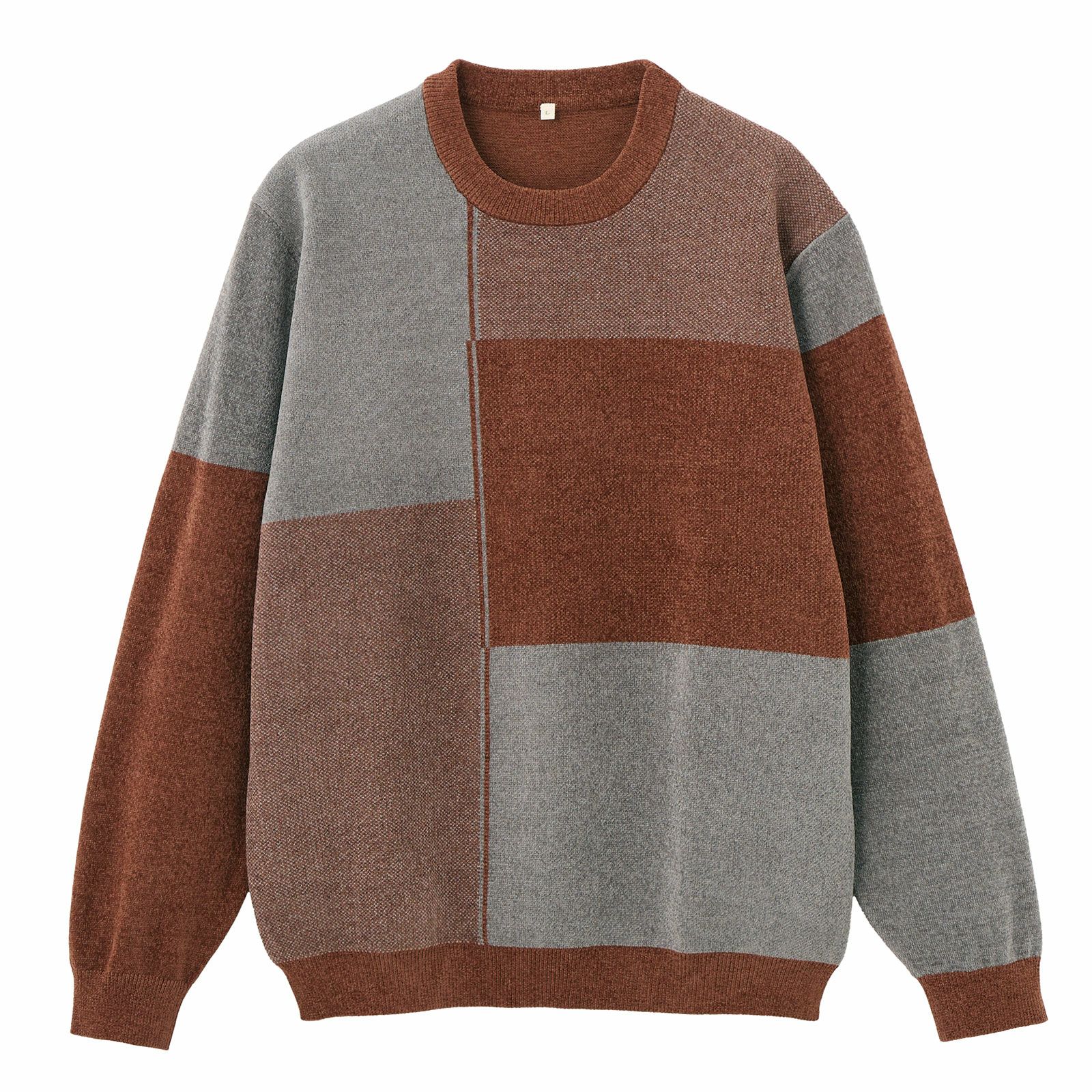 ハイゲージモール　ブロックチェックプルオーバー