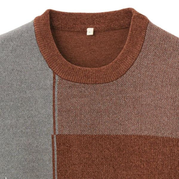 ハイゲージモール　ブロックチェックプルオーバー