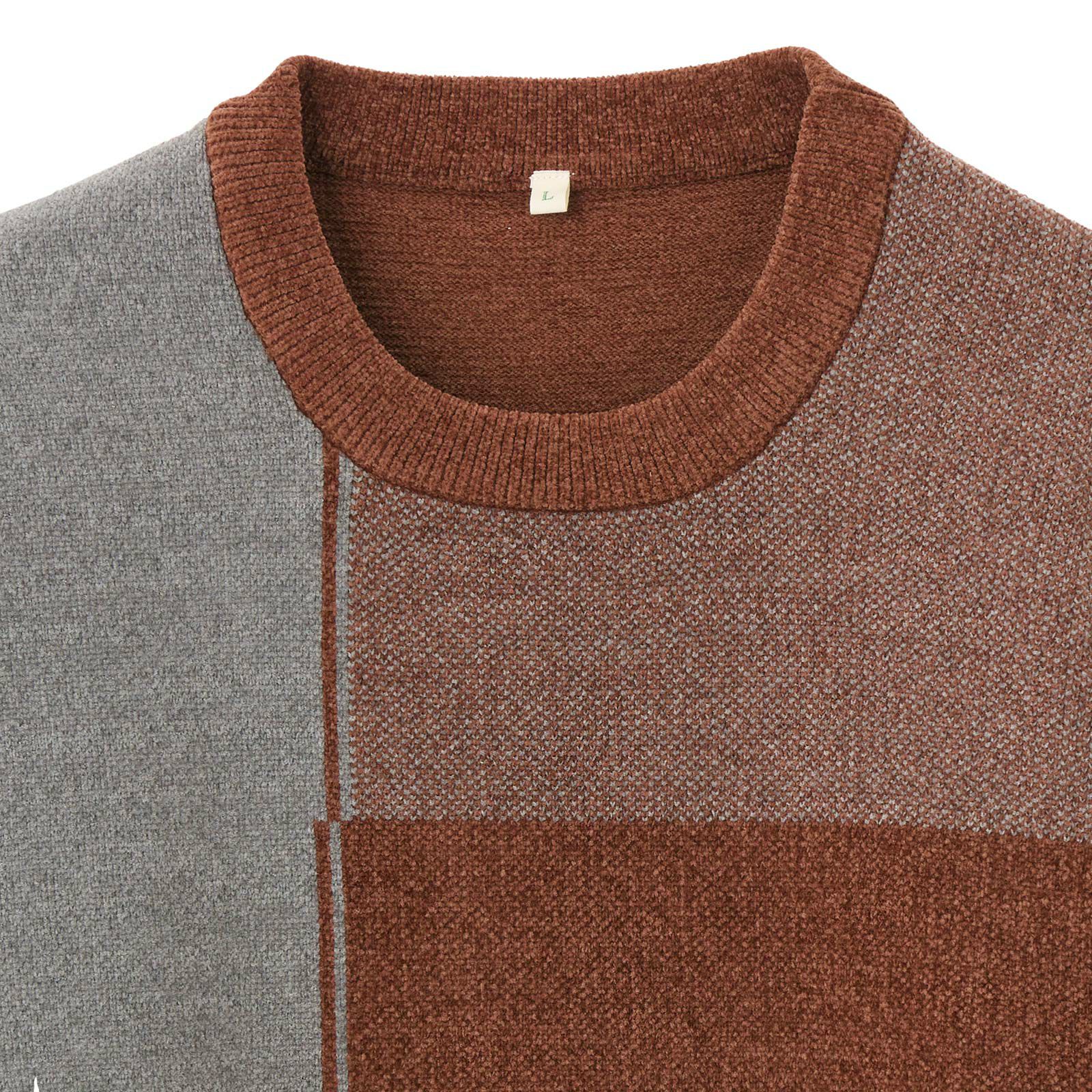 ハイゲージモール　ブロックチェックプルオーバー