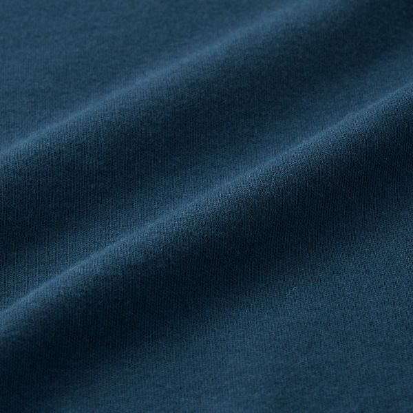 コットン起毛モックネック長袖Tシャツ