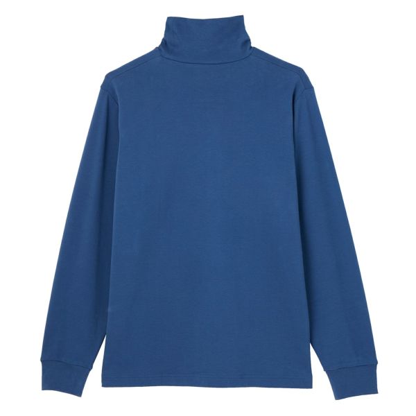 コットン起毛タートルネック長袖Tシャツ