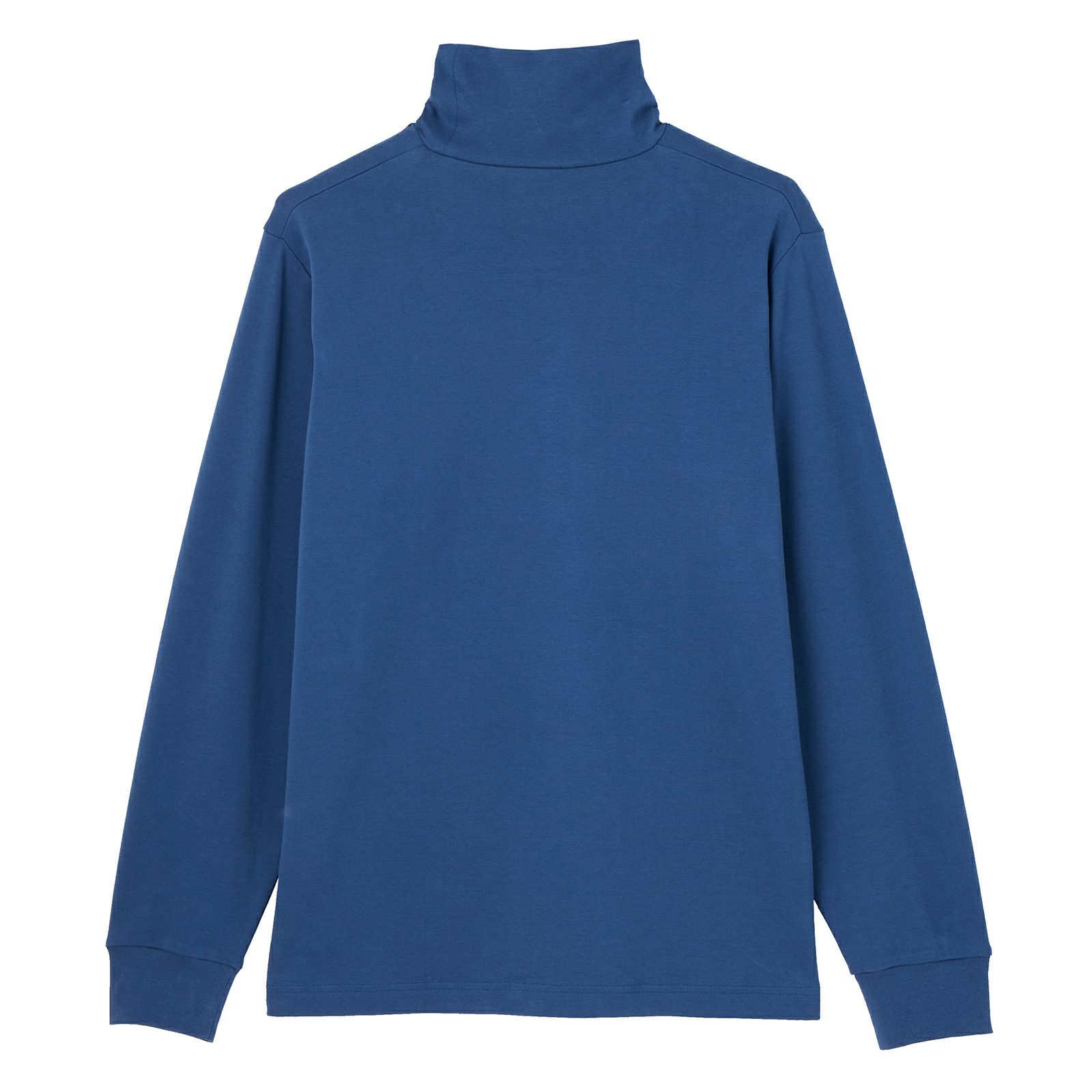 コットン起毛タートルネック長袖Tシャツ