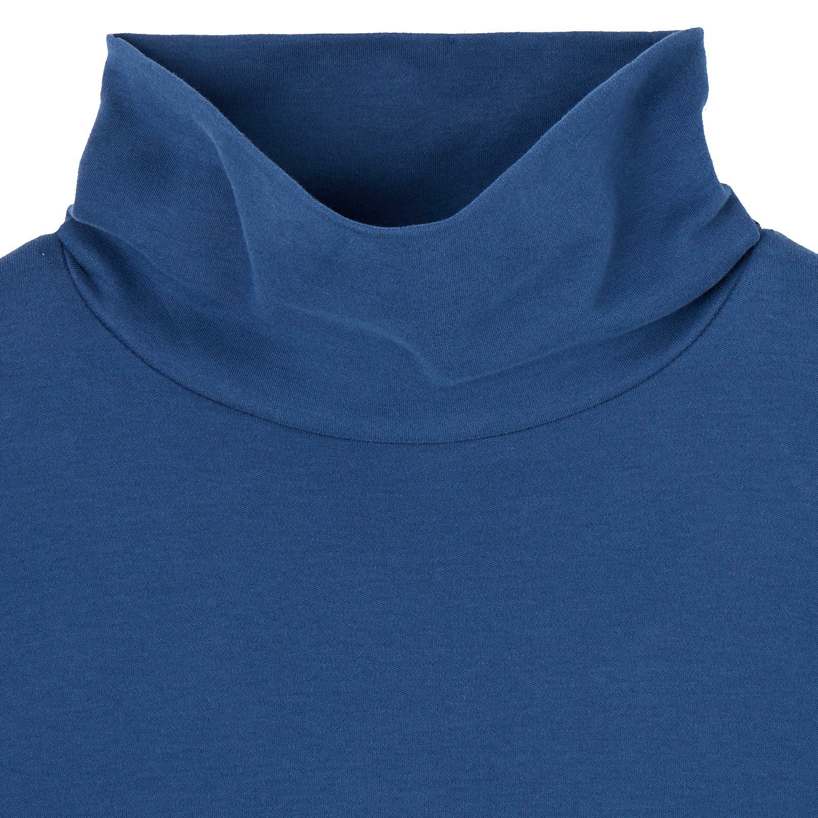 コットン起毛タートルネック長袖Tシャツ