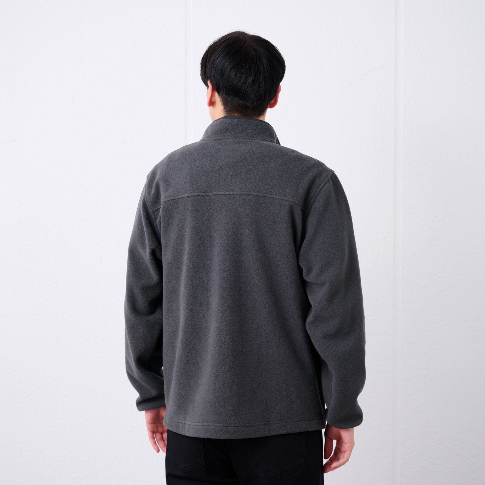 フリース　スナップボタンプルオーバー