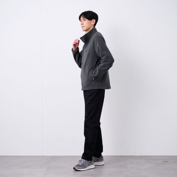 フリース　スナップボタンプルオーバー