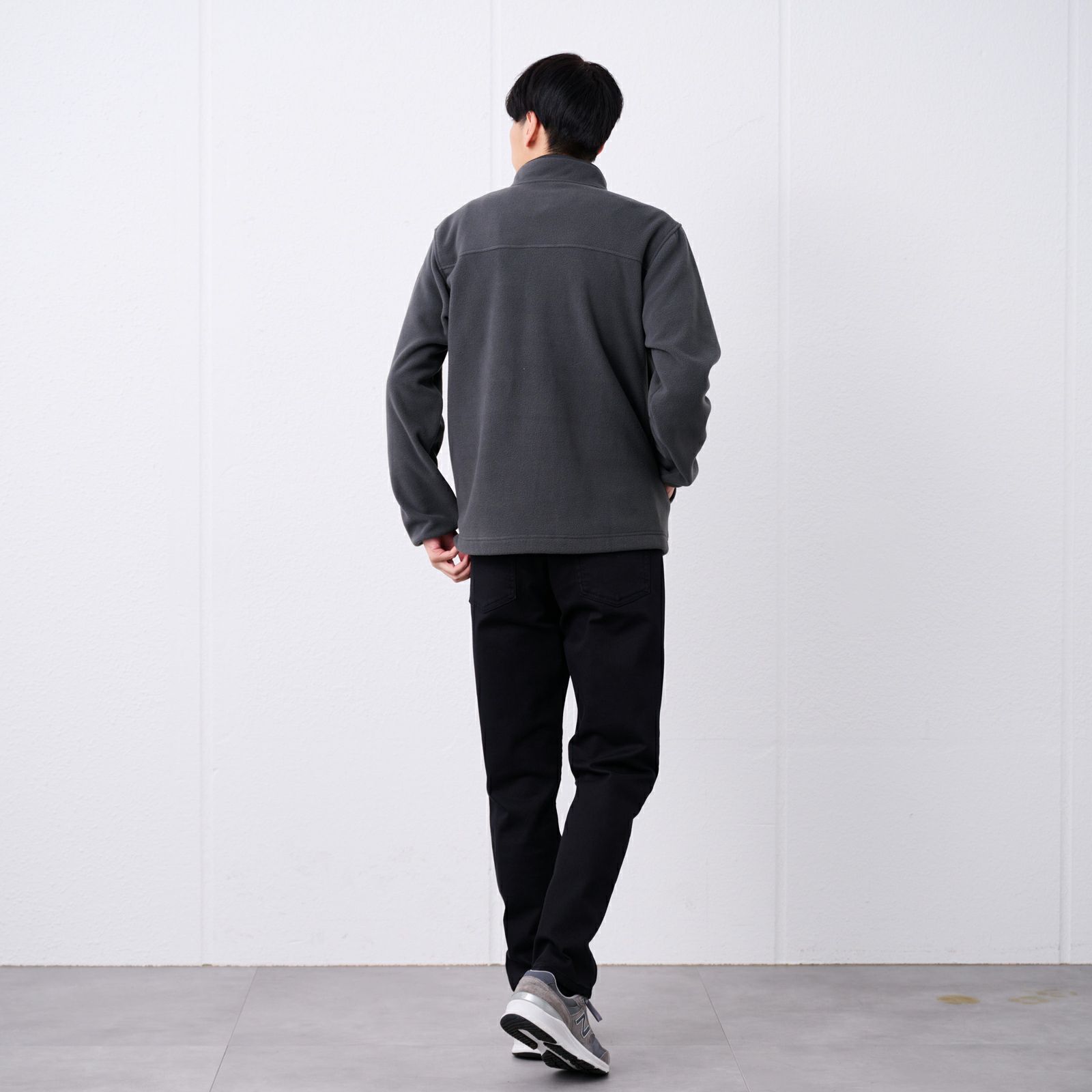 フリース　スナップボタンプルオーバー