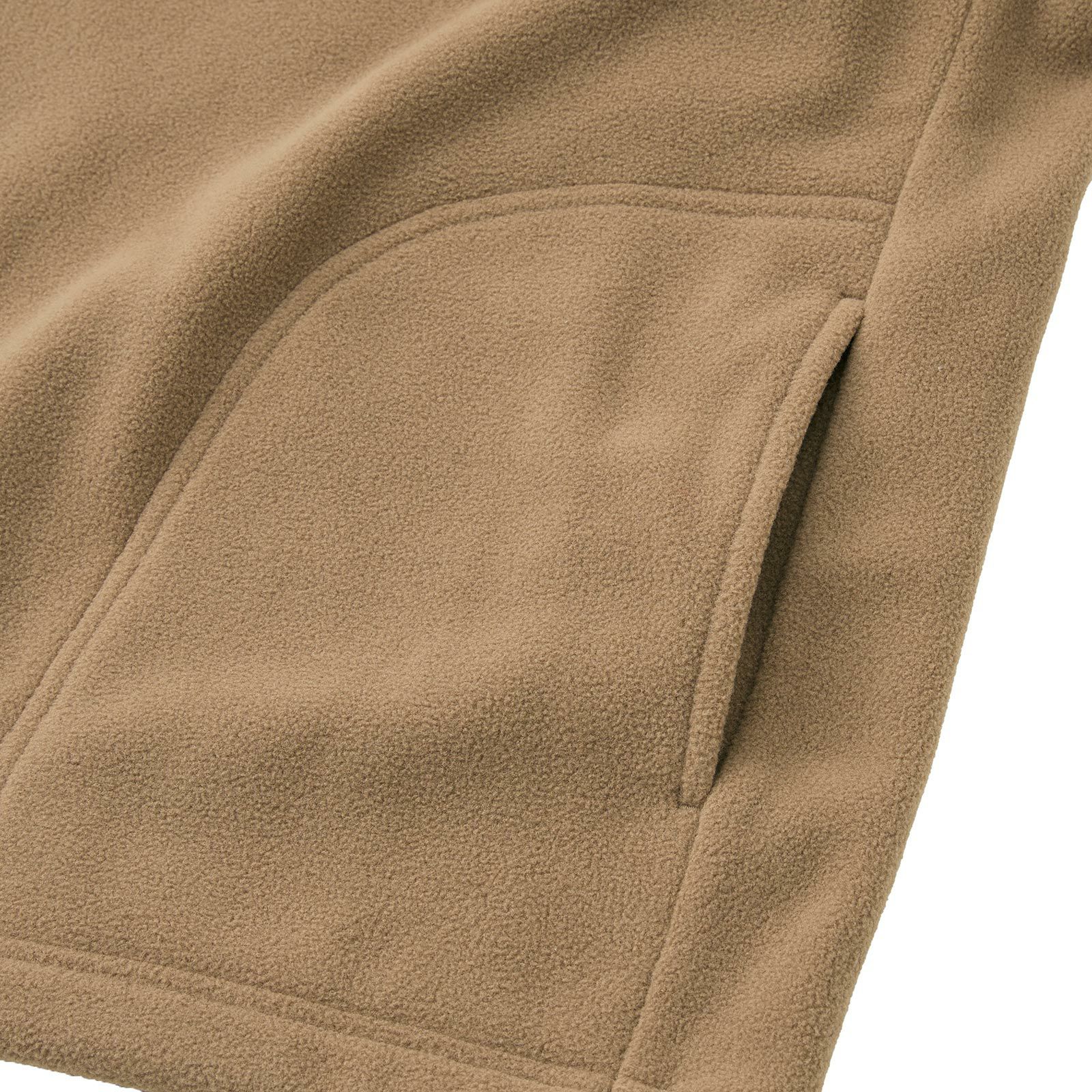 フリース　スナップボタンプルオーバー