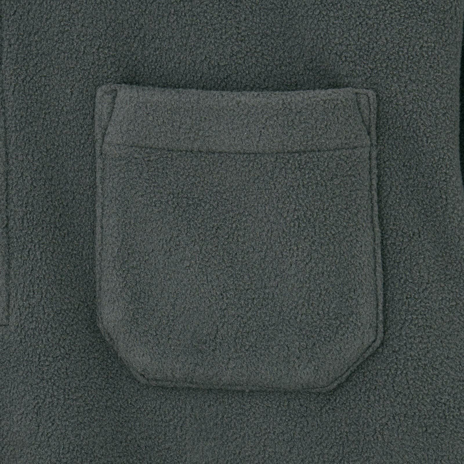 フリース　衿つきハーフジッププルオーバー