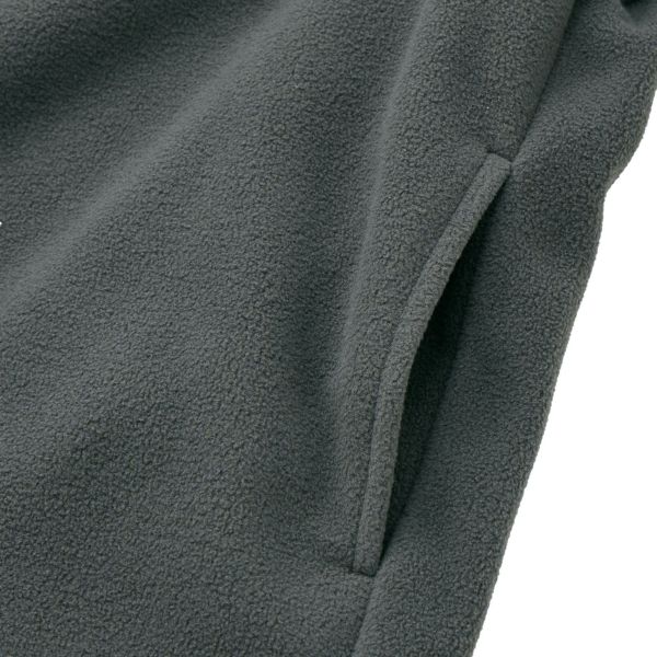 フリース　衿つきハーフジッププルオーバー