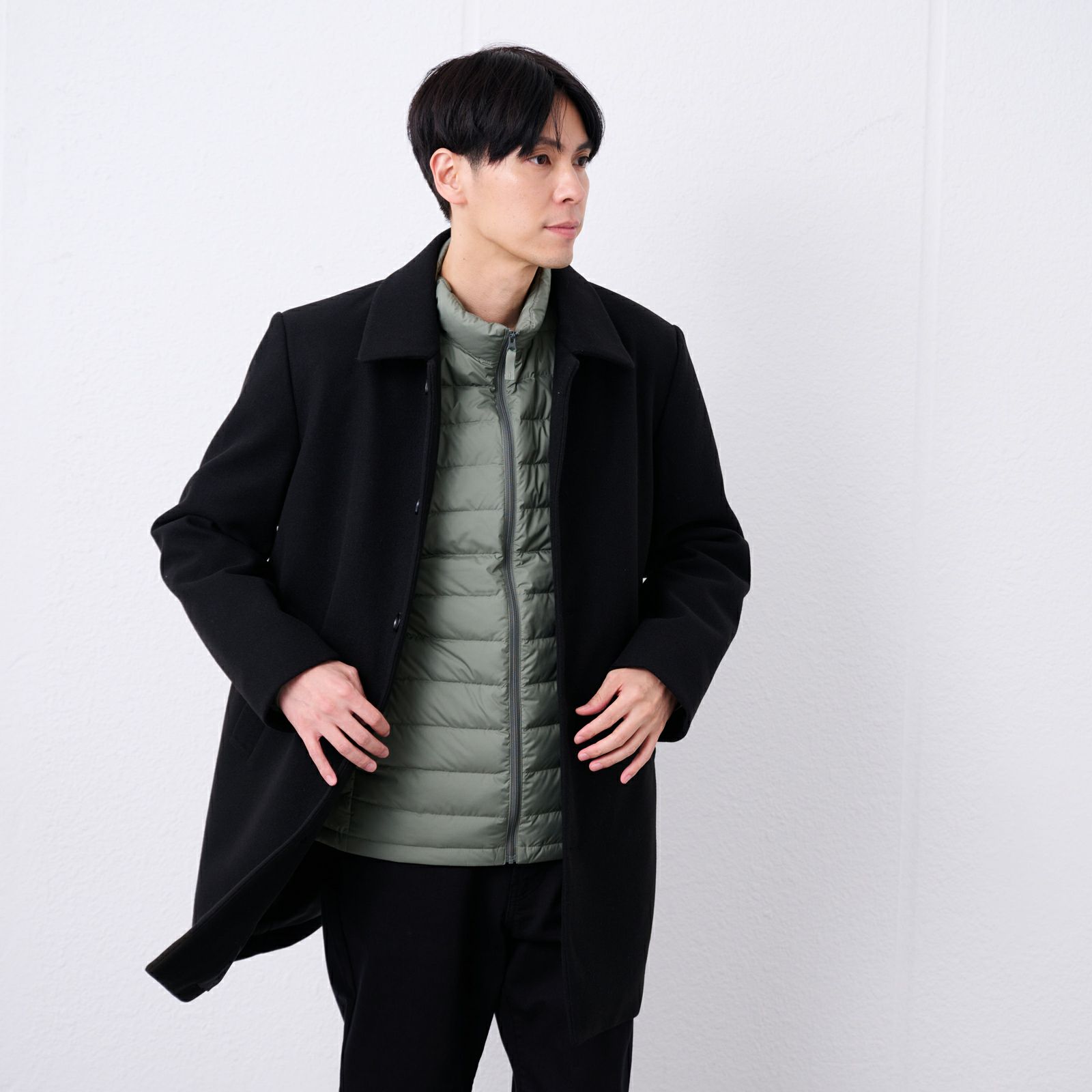 ウオッシャブルダウン　ダウンブルゾン