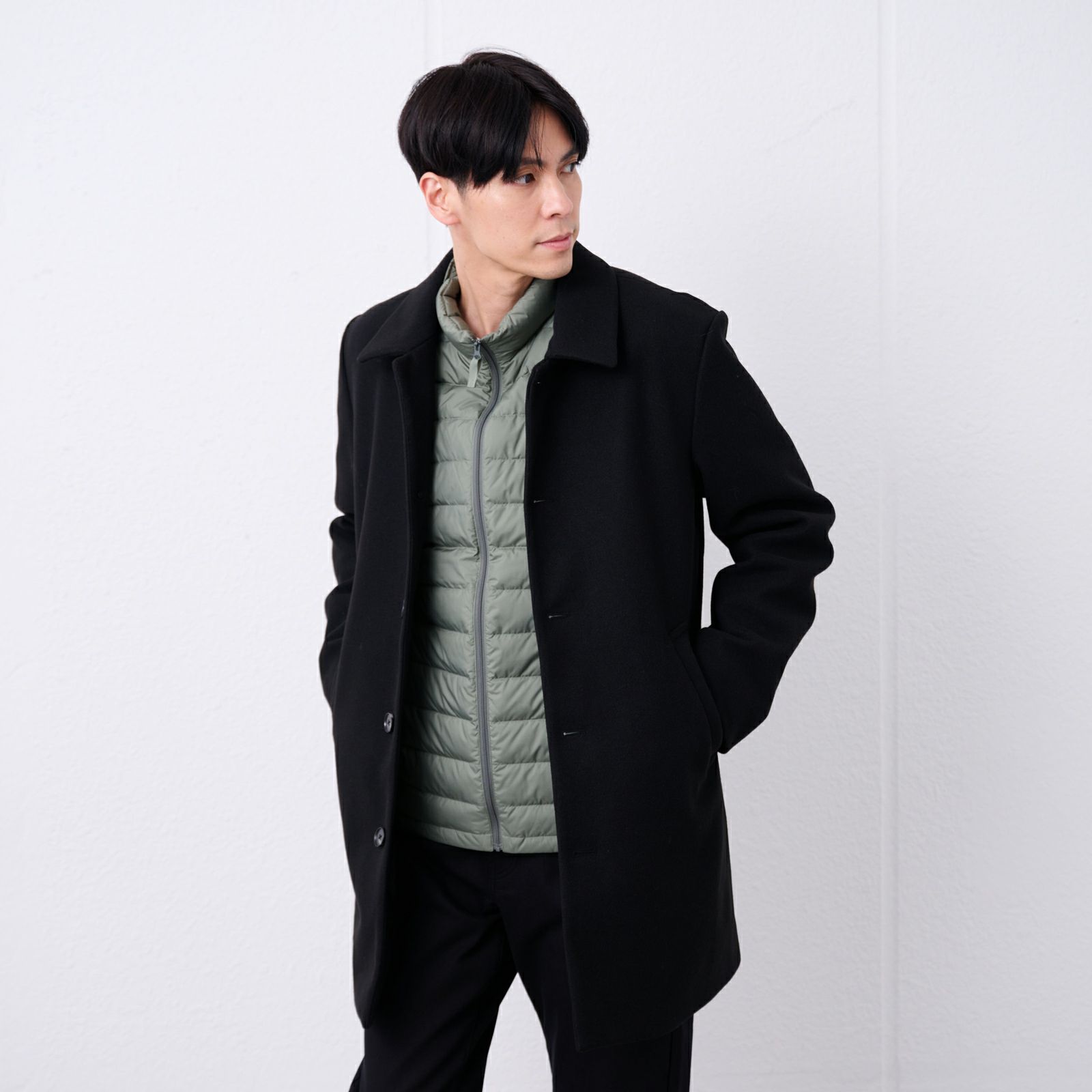 ウオッシャブルダウン　ダウンブルゾン