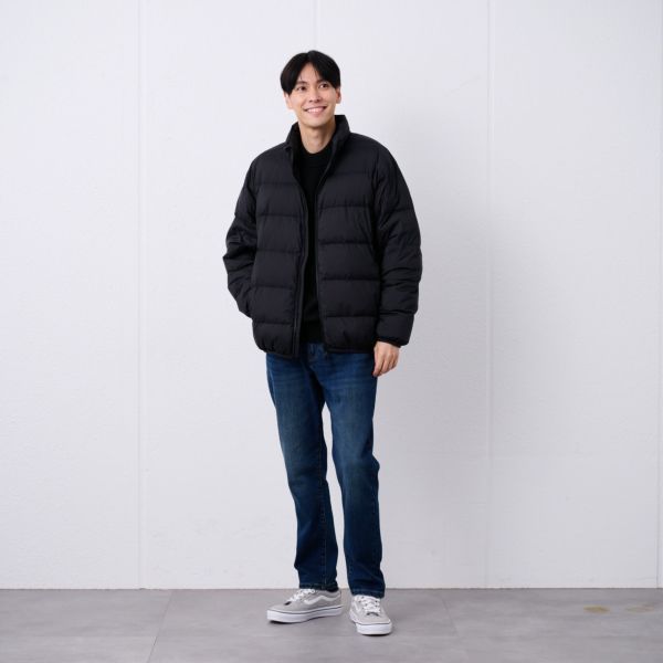 ウオッシャブルダウン　ボリュームダウンブルゾン