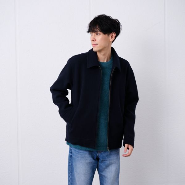 ウールライク　ショートブルゾン